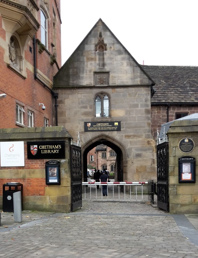 Chethams Entrance